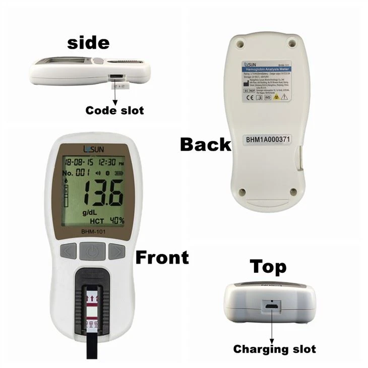 Bluetooth Connection Hemoglobin Testing Meter