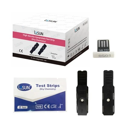 LPM-101/102 Lipoproteïne-cholesterolteststrip met hoge dichtheid (droge chemie) voor analyse van bloedlipidenmeter