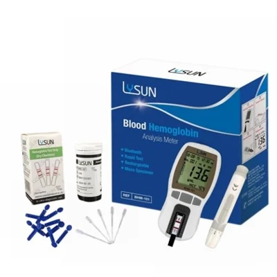 Lysun draagbare bloedtest hemoglobineanalysator BHM-101 meter met strips