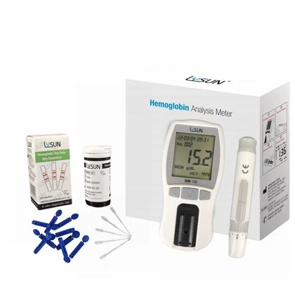 Lysun draagbare hemoglobinemeter bloedtest voor ziekenhuis thuisgebruik professionele machine