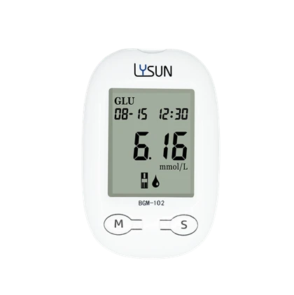 Lysun-bloedglucosemeter Goedgekeurd voor ziekenhuisgebruik Geen Glucometro actieve glucometer