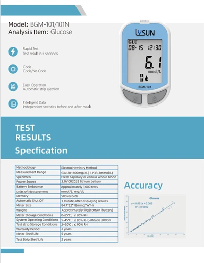 Diabetes Bloedsuiker Test Kit Glucosemeter