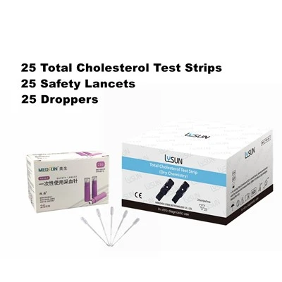 Hangzhou Lysun TCS-101 Totaal cholesterol-teststrip voor bloedlipidenanalysemeter