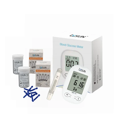 Gezondheidsmonitor glucometer medische apparatuur bloed glucosemeter