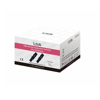 Lysun Lipoproteïne-cholesterolteststrips met hoge dichtheid HDL-teststrips Bloedlipidentest Gebruik